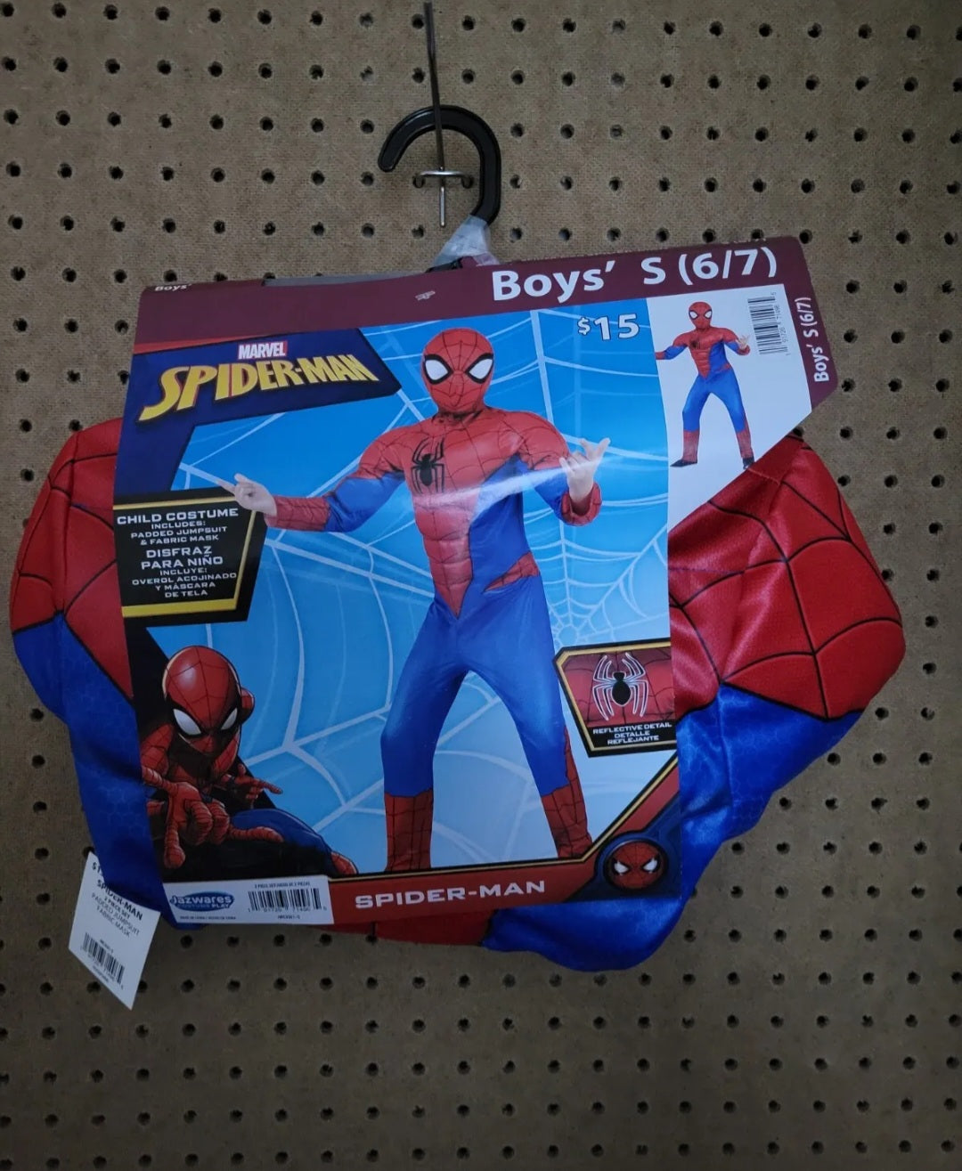 Jazwares Spiderman Costume Boys Size Small 6/7