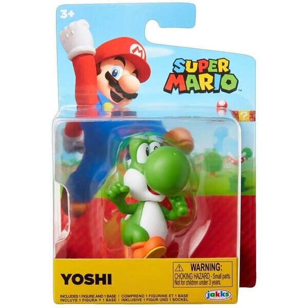 Jakks Super Mario Brothers World Of Nintendo Yoshi Figure NEW