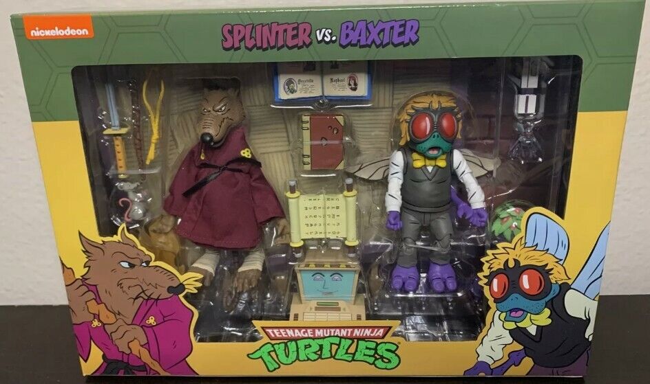 Neca Cartoon Splinter And Baxter 2 pack