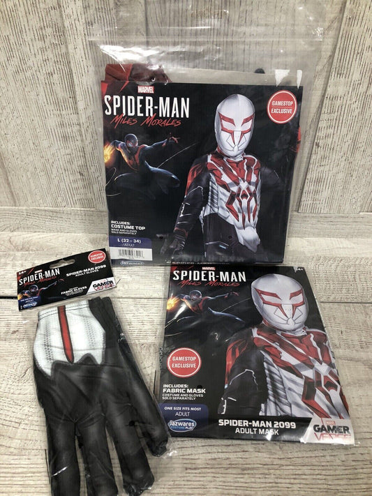 Spider-man Miles Morales 2099 Adult Costume Cosplay M 28-30