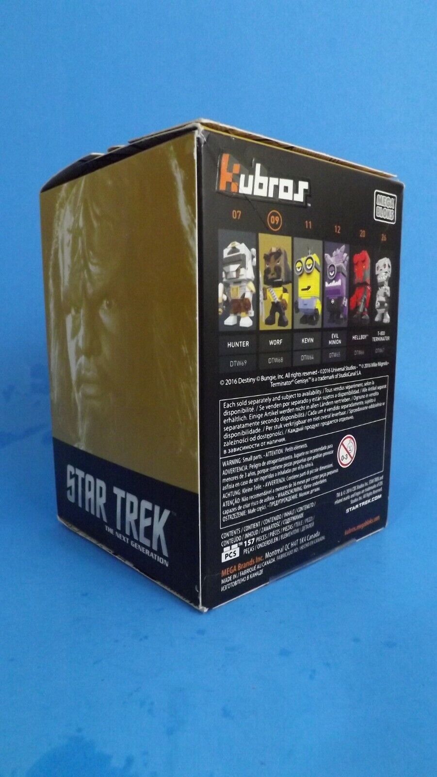 Mega Bloks Kubros Star Trek The Next Generation #09 Worf New in Box@
