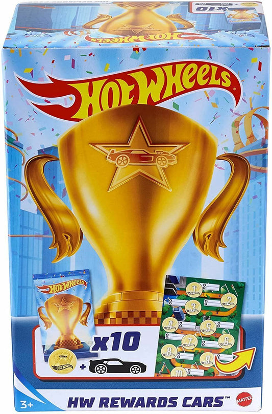 Hot Wheels - HW Rewards Cars - Pack of 10 Individually Wrapped Cars