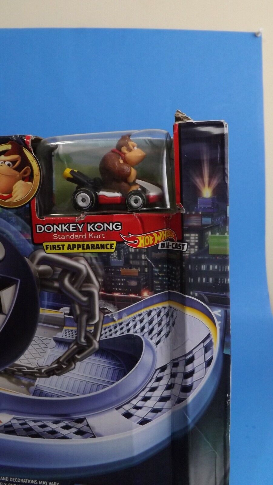 PLEASE READ Hot Wheels 2020 MARIO  SPRINT Chain Chomp Track Set Donkey Kong NEW