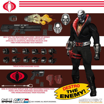 Mezco Toyz One:12 Collective G.I. Joe Destro 1/12 Scale Action Figure