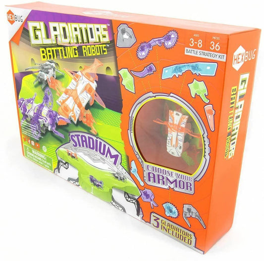 HEXBUG Gladiators Battling Robots Stadium Strategy 3 Gladiators Included!