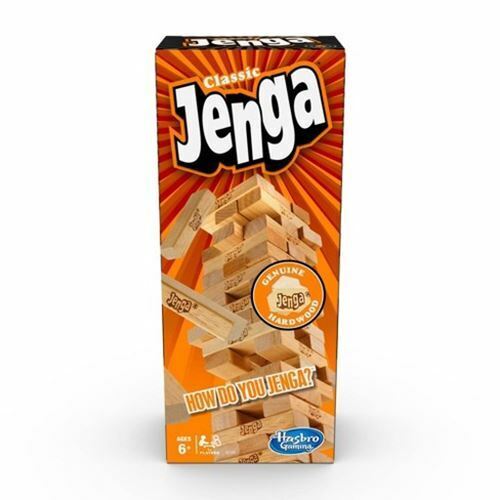 Classic Jenga Wood Stacking Tabletop Game - by Hasbro